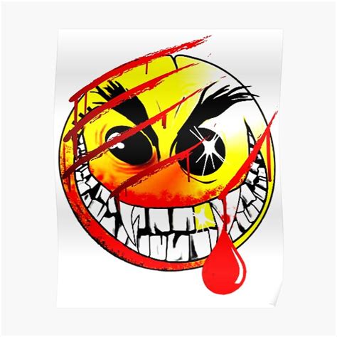 "Evil Smile Emoji" Poster for Sale by SkArtGallery | Redbubble