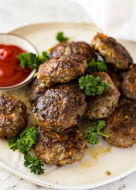 This is how to make plump, juicy, extra tasty rissoles with hidden veggies! www.recipetineats ...