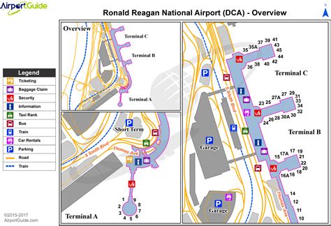 Washington - Ronald Reagan Washington National (DCA) Airport Terminal ...