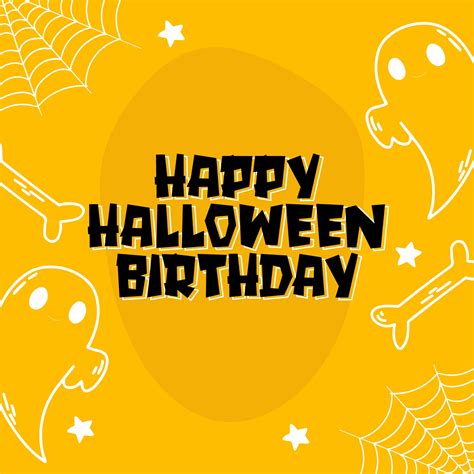 Printable Halloween Happy Birthday Cards