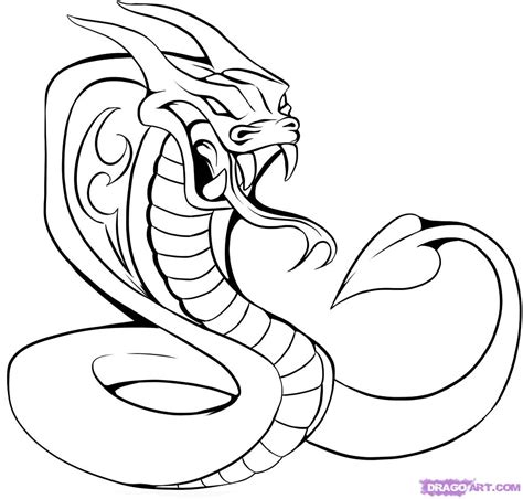 Hei! 20+ Sannheter du Ikke Visste om King Cobra Snake Drawing Easy For ...