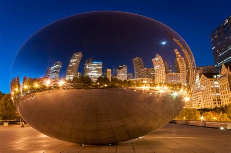 Cloud Gate reflections - Ed O'Keeffe Photography