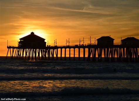 Huntington Beach Pier at sunset | Southern California Daily Photo