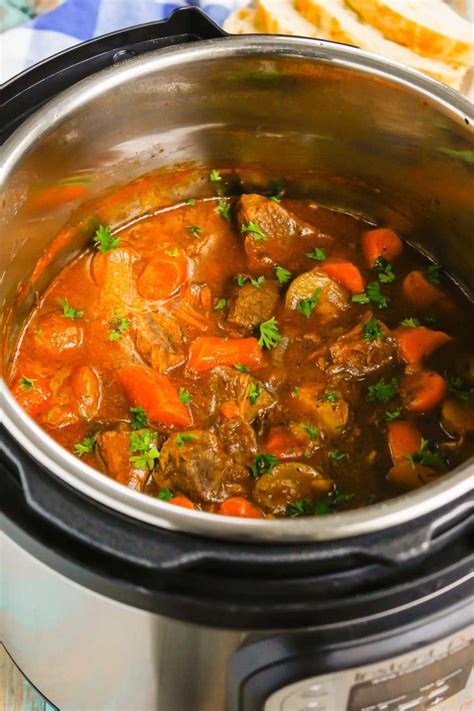 Instant Pot Beef Stew Recipe (Ready in 1 Hour!) - Pumpkin 'N Spice