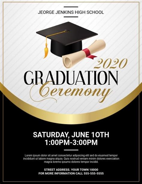 Graduation Ceremony Flyer