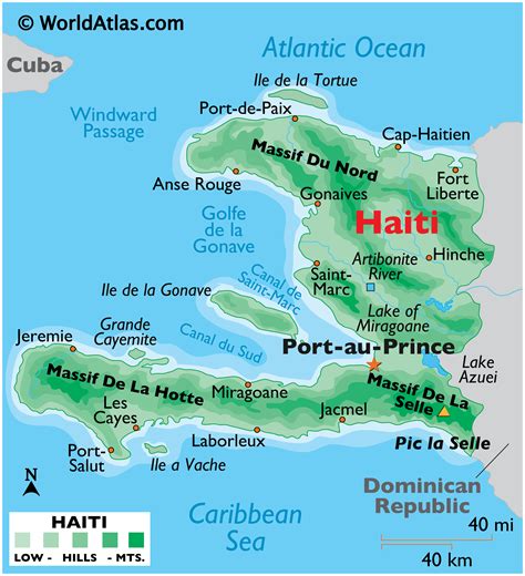 Haiti Large Color Map