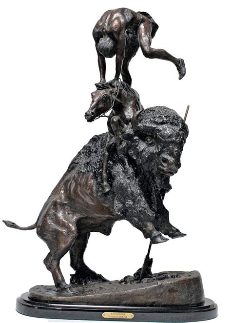 Buffalo Horse bronze sculpture | re-strike Frederic Remington