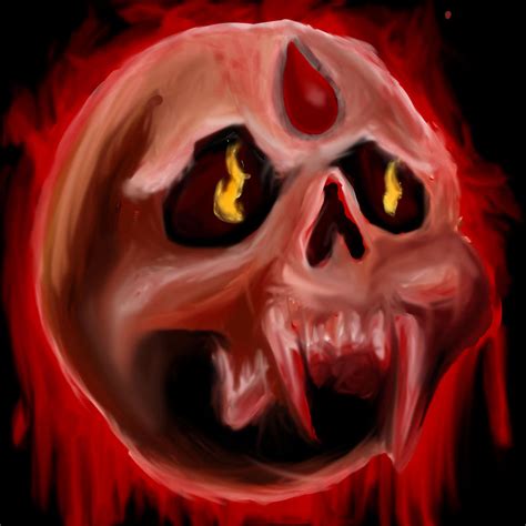 Blood death knight logo painting by Souleater0000 on DeviantArt