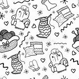 Knitted Fabric Pattern Knitting Needle Coloring Page Adult And Kids  sketch template