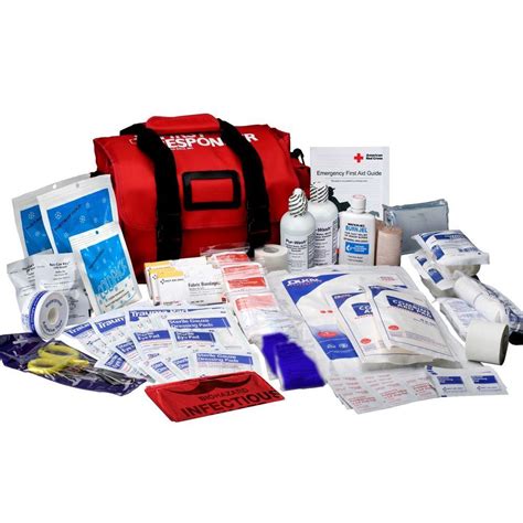 American Red Cross 159-Piece Soft-Sided First Aid Kit Responder Bag-711520 - The Home Depot