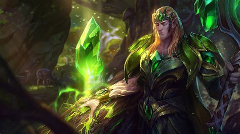 Emerald Taric LoL Splash Art League of Legends Taric, league of legends ...