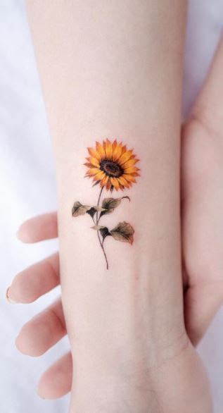 65 Stunning Sunflower Tattoos and Meanings - Tattoo Me Now