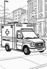 Ambulance Coloring Pages Printable – Color My sketch template