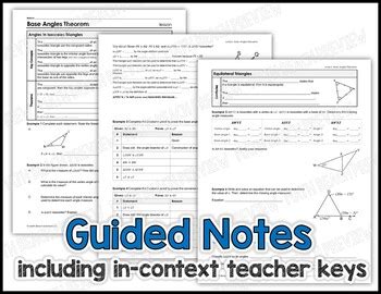 Base Angles Theorem Lesson by Math Beach Solutions | TPT
