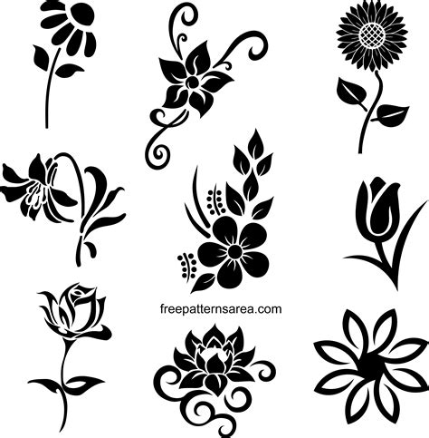 Flower Stencil SVG - 86+ Best Flowers SVG Crafters Image - Free Download SVG Cut Files