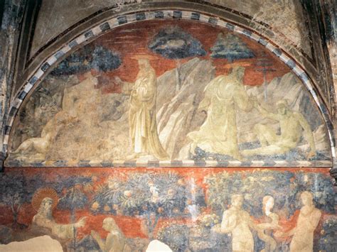 Frescoes in the Green Cloister of the Santa Maria Novella in Florence