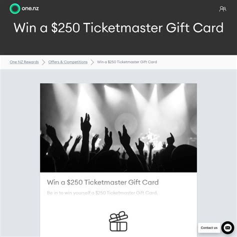 Win a $250 Ticketmaster Gift Card @ One (Formerly Vodafone, Customers Only) - ChoiceCheapies ...