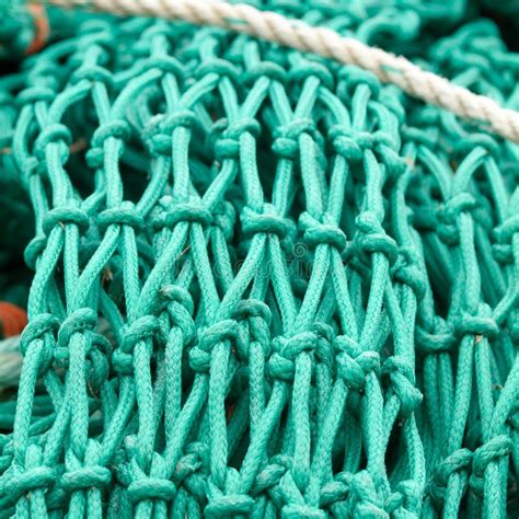 Fishing Net Knot Details Stock Photo - Image: 53948053