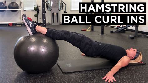 Lying Leg Curl Alternative | Hamstring Ball Curl Ins