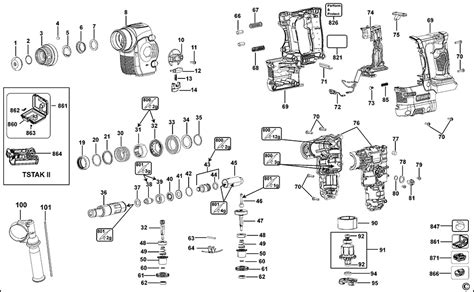 DeWalt DCH253 Rotary Hammer Spare Parts - Part Shop Direct