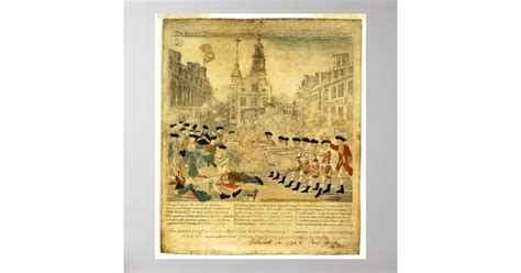 The Boston Massacre by Paul Revere Poster | Zazzle