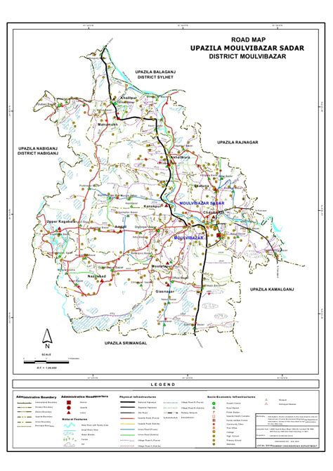 Mouza Map & 3 Detailed Maps of Moulvibazar Sadar Upazila, Moulvibazar ...