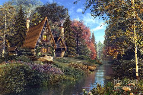 Fairytale Cottage Digital Art by Dominic Davison