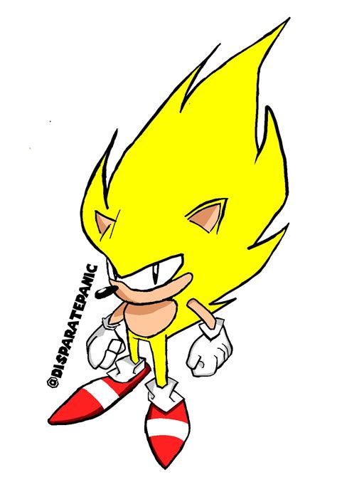 Super Sonic Concept Art Redraw by Disparatepanic on DeviantArt