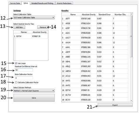 Specify the gravimeter calibration table to be used, the absolute... | Download Scientific Diagram