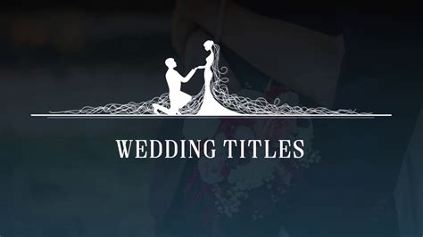 Wedding Titles 03 Template SBV-338378784 - Storyblocks