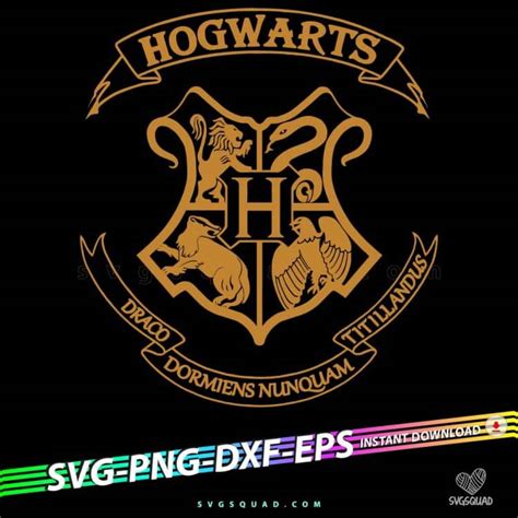 Hogwarts Symbole SVG Cut File Cricut, Hogwarts School SVG PNG DXF