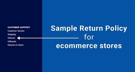 Sample Return Policy for Ecommerce Stores - TermsFeed