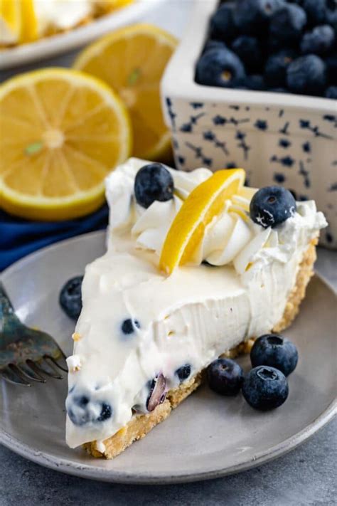 Creamy Lemon Blueberry Pie - Crazy for Crust