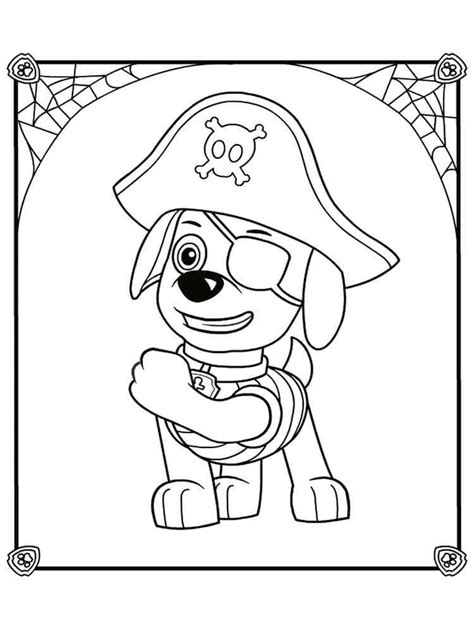 Pirate Zuma Paw Patrol Coloring Page - Free Printable Coloring Pages ...