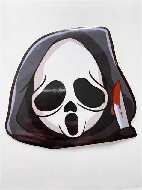 Scream - Ghostface Horror Peeker Decal Vinyl Stickers | JDM Stuff