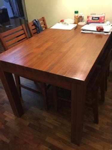 Scanteak dining table and 4 chairs for Sale in Faber Walk, West Singapore Classified ...