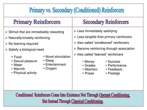 Primary Reinforcer Psychology Definition - slidesharetrick