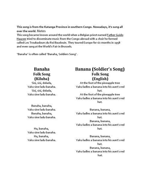 Banaha, Soldiers Song | PDF