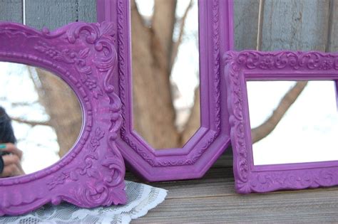 Shabby Chic Mirrors Ornate Radiant Orchid Purple Hollywood | Etsy | Shabby chic mirror, Shabby ...