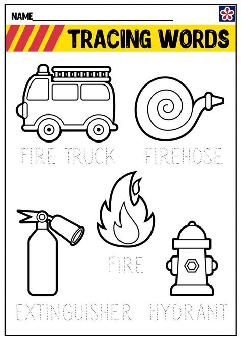 Free Firefighter Worksheets | TeachersMag.com | Community helpers preschool, Firefighter ...