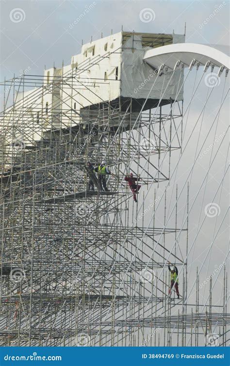 Construction at an Arch Bridge Editorial Stock Image - Image of element, france: 38494769