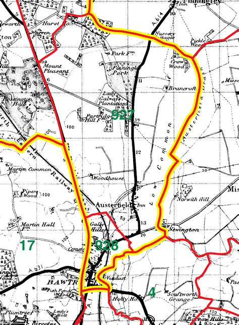 GENUKI: Map of Blythe Parish, West Riding of Yorkshire, England, Yorkshire (West Riding)