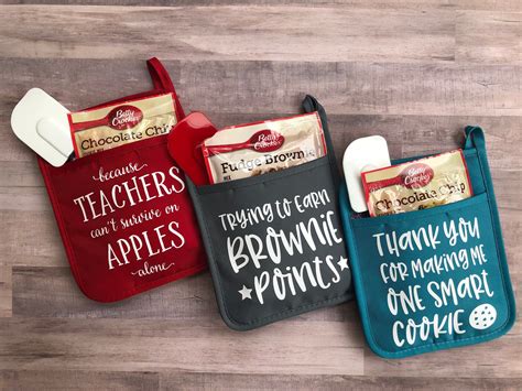 Teacher Gift Potholder Teacher Gift Oven Mitt Teacher Gift Pot Holder Teacher Gift Teacher ...