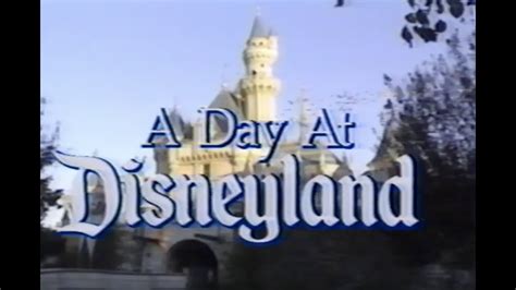 "A Day at Disneyland: The Happiest Place on Earth" VHS - YouTube