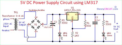 LM317 Voltage Regulator Circuit