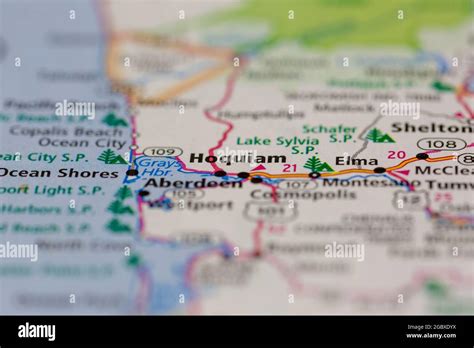 Map of hoquiam washington hi-res stock photography and images - Alamy