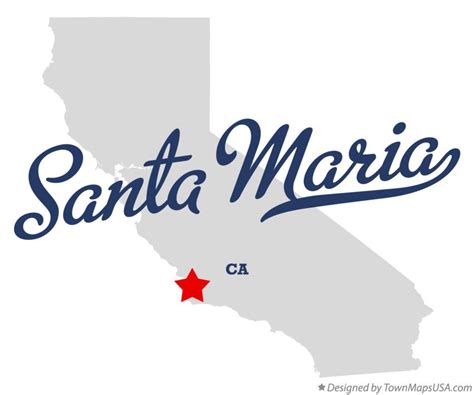 Map of Santa Maria, CA, California