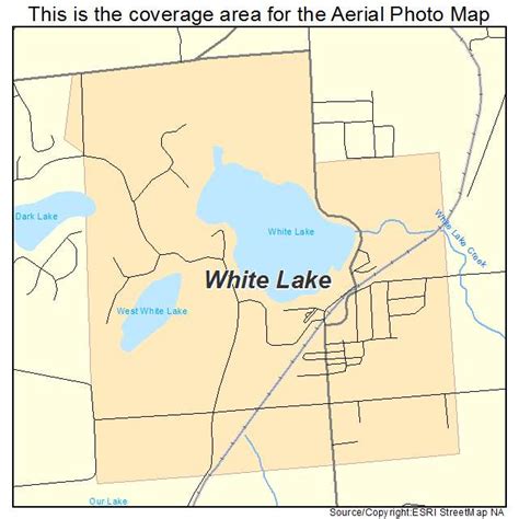 Aerial Photography Map of White Lake, WI Wisconsin