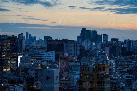 Night View of Sinchon, Seoul, Korea 14943919 Stock Photo at Vecteezy