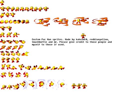 Pac Man Sprite Sheet